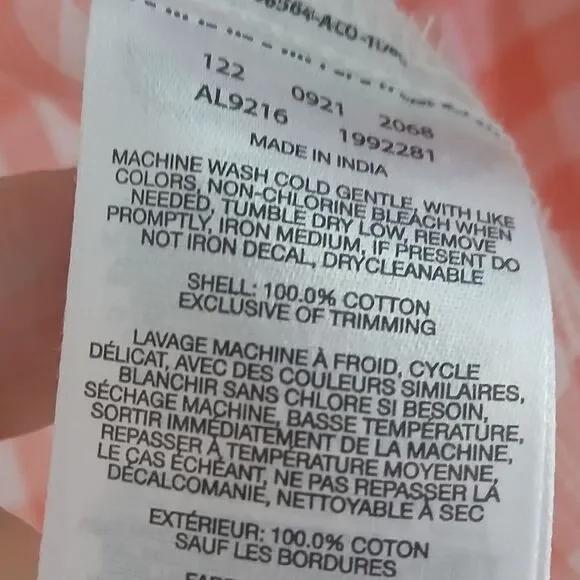 Columbia Women's Camp Henry III Long Sleeve Shirt Gingham Cotton LIght-Weight - Picture 8 of 13